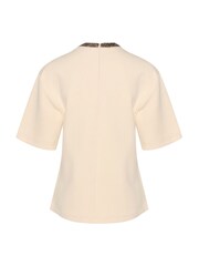 Soaked in Luxury SLMagana Glitter Short Sleeves Blouse - Image 6 of 6