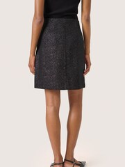 Soaked in Luxury Silver SLCahlina Above Knee Metallic Skirt - Image 2 of 4