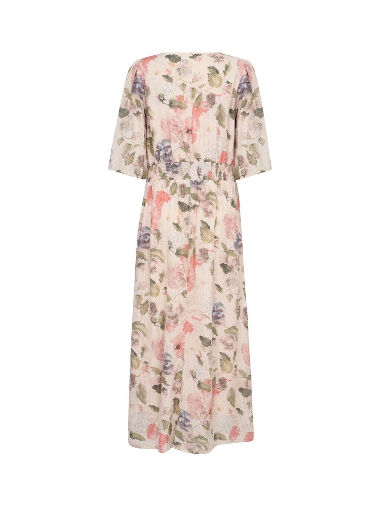 Cream CRHailey Floral Print Maxi Black Dress - Image 4 of 4