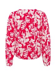 Soaked in Luxury Red SLOline Printed Long Sleeve Blouse - Image 6 of 6