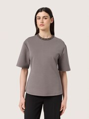 Soaked in Luxury SLMagana Glitter Short Sleeves Blouse - Image 1 of 6