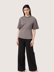 Soaked in Luxury SLMagana Glitter Short Sleeves Blouse - Image 3 of 6