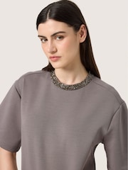 Soaked in Luxury SLMagana Glitter Short Sleeves Blouse - Image 4 of 6