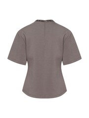 Soaked in Luxury SLMagana Glitter Short Sleeves Blouse - Image 6 of 6