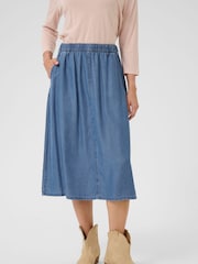 Cream Blue CRMolly Denim Midi Skirt - Image 1 of 6