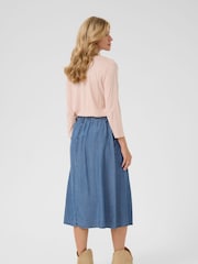 Cream Blue CRMolly Denim Midi Skirt - Image 3 of 6