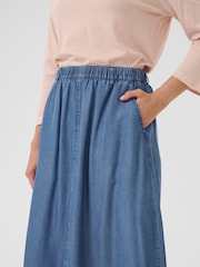 Cream Blue CRMolly Denim Midi Skirt - Image 4 of 6