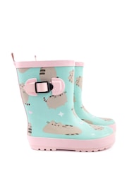 Vanilla Underground Blue Girls Pusheen Wellies - Image 1 of 6