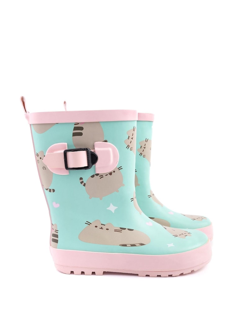 Vanilla Underground Blue Girls Pusheen Wellies - Image 1 of 6