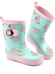 Vanilla Underground Blue Girls Pusheen Wellies - Image 2 of 6