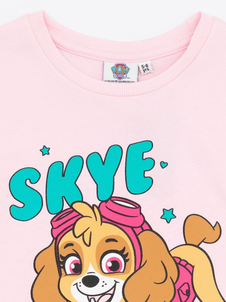 Vanilla Underground Pink 100% Cotton Paw Patrol Girls Dress and Leggings Set - Image 6 of 7