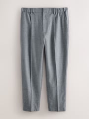 Grey Signature Regular Tapered 100% REDA Marino Wool Smart Trousers With Elasticated Back - Image 7 of 11