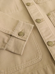 Tan Brown Canvas Overshirt (3-16yrs) - Image 10 of 10