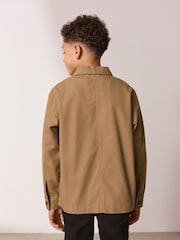 Tan Brown Canvas Overshirt (3-16yrs) - Image 3 of 10