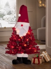 Red Santa Novelty Pre Lit 3ft Christmas Tree - Image 3 of 4