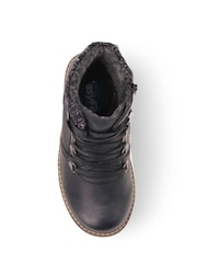 Pavers Black Extra-Wide Padded Cuff Ankle Boots - Image 4 of 5