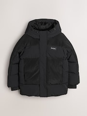 Paul Smith Junior Shower Resistant Black Padded Coat - Image 1 of 9