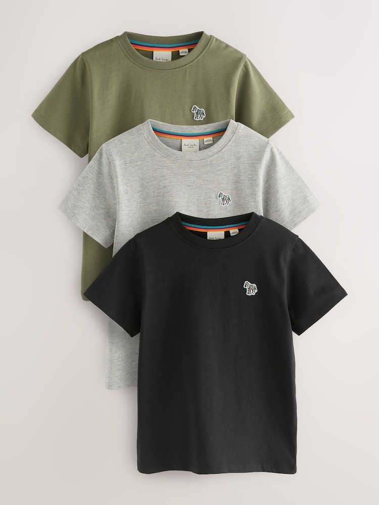 Negro multicolor - Pack de 3 camisetas Signature para niño de Paul Smith Junior - Imagen 1 de 9 Negro multicolor - Pack de 3 camisetas Signature para niño de Paul Smith Junior - Imagen 1 de 9