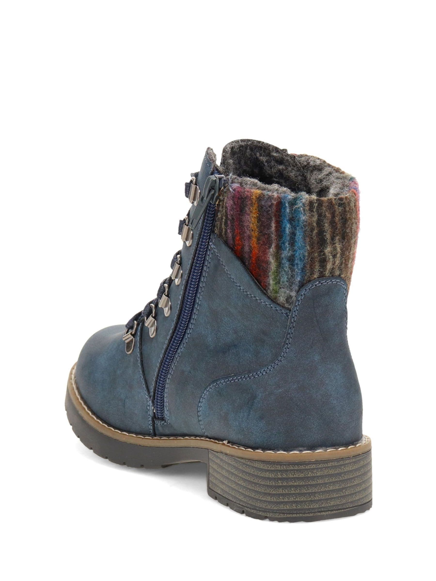 Buy Pavers Blue Extra-Wide Padded Cuff Ankle Boots from Next Romania