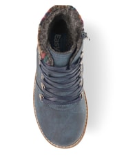 Pavers Blue Extra-Wide Padded Cuff Ankle Boots - Image 4 of 5