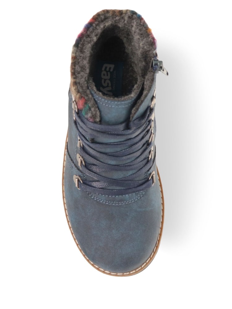Pavers Blue Extra-Wide Padded Cuff Ankle Boots - Image 4 of 5