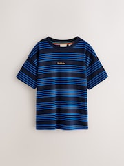 Paul Smith Junior Boys Cobalt Blue Signature T-Shirts Set 2 pack - Image 2 of 6