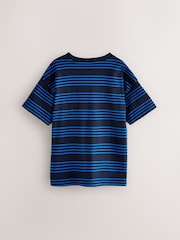 Paul Smith Junior Boys Cobalt Blue Signature T-Shirts Set 2 pack - Image 4 of 6