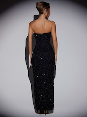 Oh Polly Embellished Bandeau Cowl Neck Maxi Dress - 圖片 2，共 2