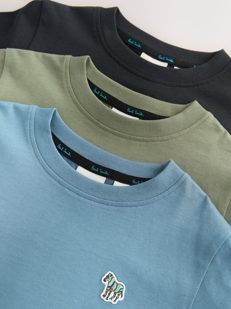 Paul Smith Junior Boys Signature Long Sleeve 100% Cotton T-Shirts 3 Pack - Image 9 of 9
