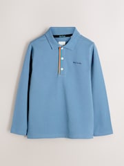 Paul Smith Junior Boys Long Sleeve Signature Polo Shirt - Image 1 of 5