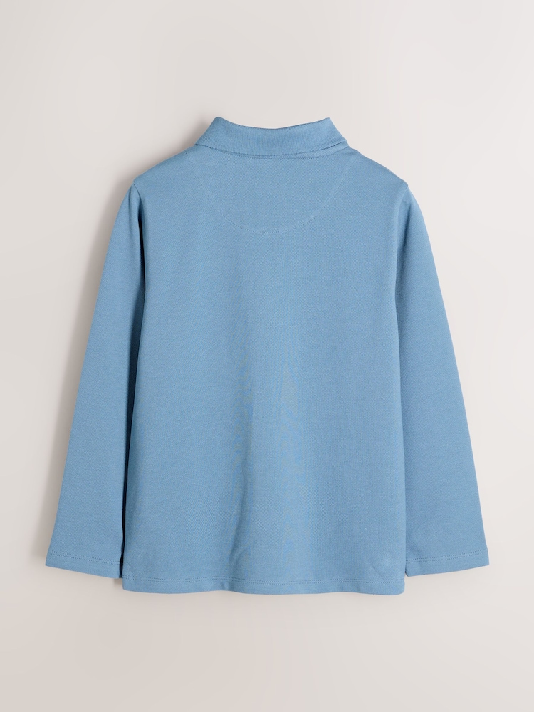 Paul Smith Junior Boys Long Sleeve Signature Polo Shirt - Image 2 of 5