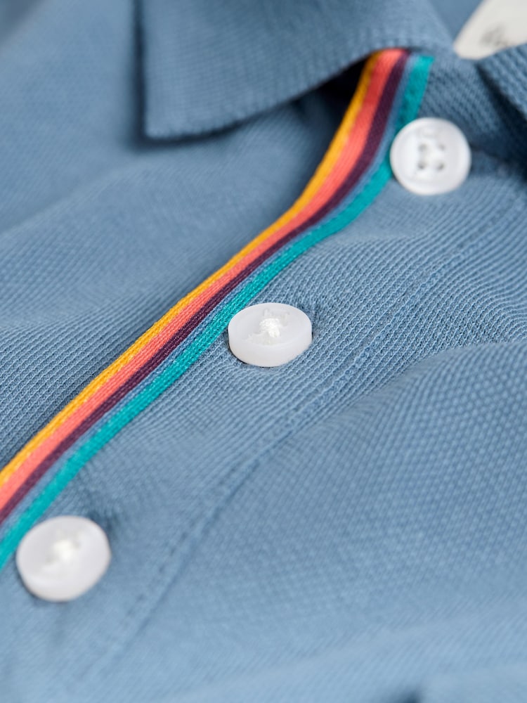 Paul Smith Junior Boys Long Sleeve Signature Polo Shirt - Image 5 of 5