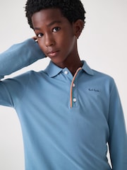 Paul Smith Junior dečki dolg rokav; z dolgimi rokavi Signature polo majice - Slika 8 iz 10