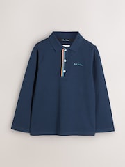 Paul Smith Junior Boys Long Sleeve Signature Polo Shirt - Image 1 of 5