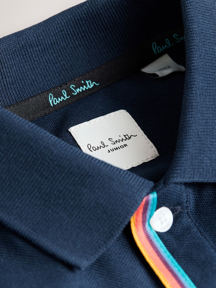 Paul Smith Junior Boys Long Sleeve Signature Polo Shirt - Image 5 of 5