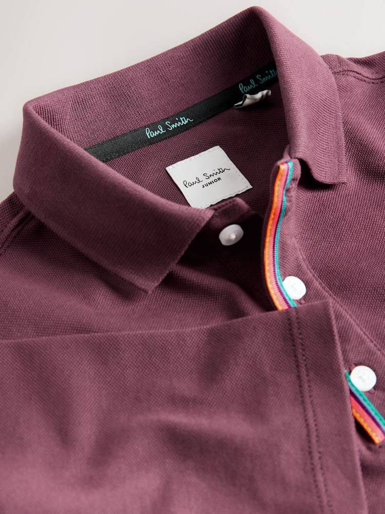 Paul Smith Junior Boys Long Sleeve Signature Polo Shirt - Image 5 of 5