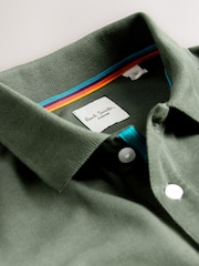 Paul Smith Junior Boys Long Sleeve Zebra Print Polo Shirt - Imagen 5 de 5