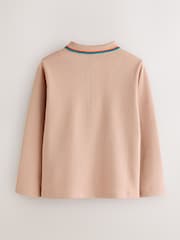 Paul Smith Junior Boys Stone Long Sleeve Signature Polo Shirt - Image 8 of 10