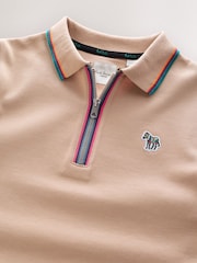 Paul Smith Junior Boys Stone Long Sleeve Signature Polo Shirt - Image 9 of 10