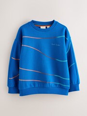 Paul Smith Junior Blue Script Sweatshirt - Slika 5 iz 7