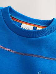 Paul Smith Junior Blue Script Sweatshirt - Slika 7 iz 7