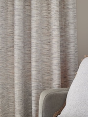 Natural Multi Chenille Blackout/Thermal Eyelet Curtains - Image 5 of 7