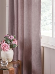 Pink Soft Marl Lined Eyelet Curtains - Image 3 of 5