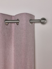 Pink Soft Marl Lined Eyelet Curtains - Image 4 of 5