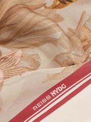 Reiss Santana Reiss | NYBG Satin Floral-Print Shirt - Image 7 of 7