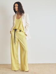 Reiss Lemon Alecia Atelier Wide Leg Suit Trousers - Image 3 of 7