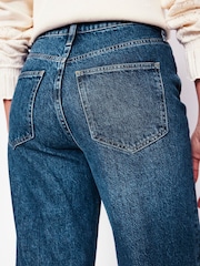 Boden Blue High Rise Straight Crop Jeans - Image 5 of 6