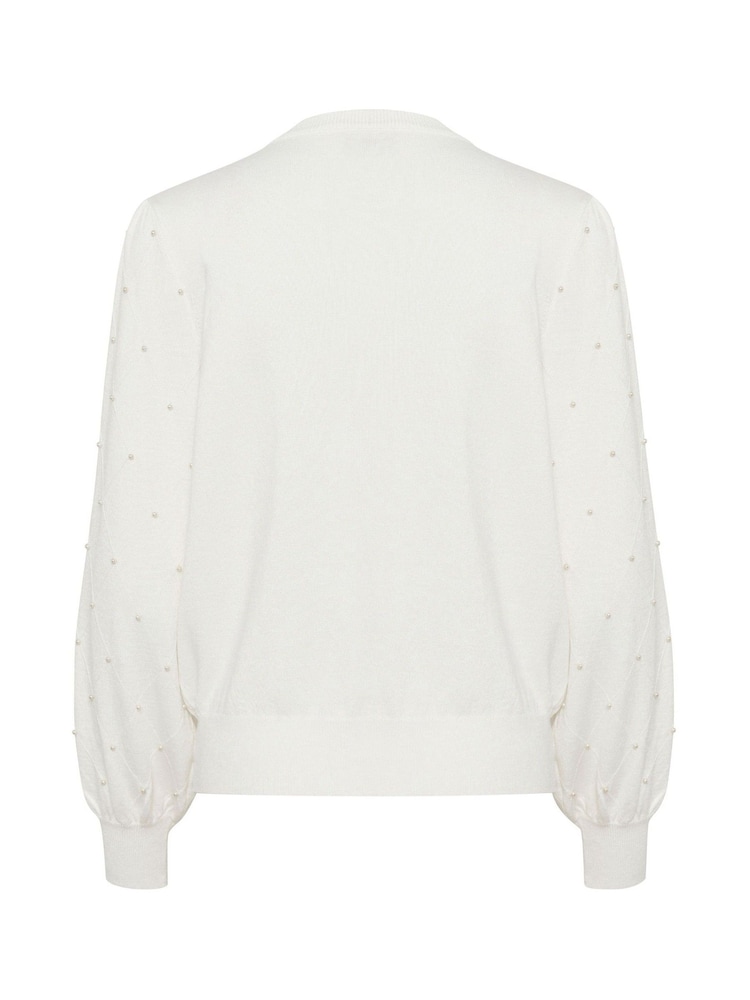 Kaffe Regular Fit KAkaren Beaded Pullover Jumper - Image 6 of 6
