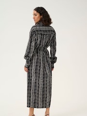Kaffe KAalice Maxi Length Belted Shirt Dress - Image 2 of 4