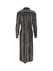 Kaffe KAalice Maxi Length Belted Shirt Dress - Image 4 of 4